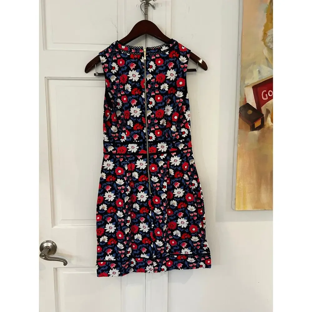 NWOT Kate Spade Floral Daisy Jacquard Sleeveless Sheath Dress 6